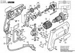 Bosch 0 601 136 003 Gbm 1 Drill 230 V / Eu Spare Parts